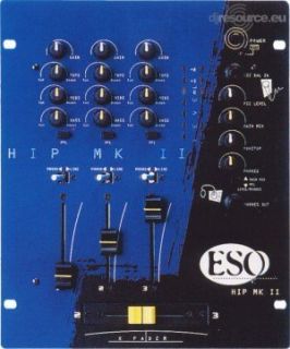 ESO HIP MKII   3 Channel DJ Mixer   100% NEW