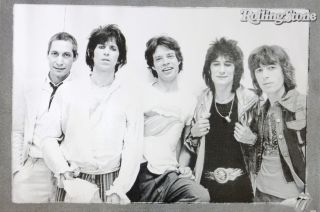 ROLLING STONES 70s GROUP SHOT POSTER FROM ASIA   Rock Music