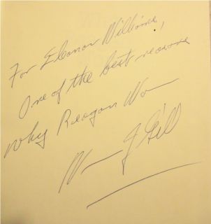 SIGNED 1981 WHY REAGAN WON by F. Clifton White & William J. Gill