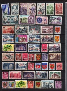 Reunion 140 CFA overprinted Stamps