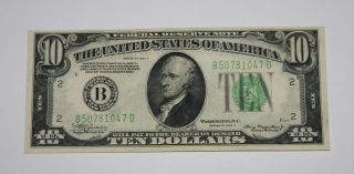 1934 A, New York, FRN, $10.00, Ten Dollar Bill, SN# B50781047D