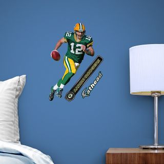 Aaron Rodgers FATHEAD Green Bay Packers NFL 17 x10 Official Vinyl Wall 