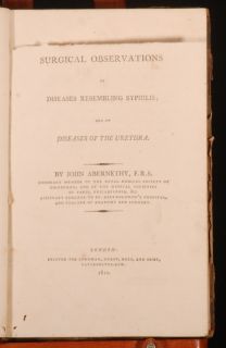 1811 Medical Surgical Observations John Abernethy First