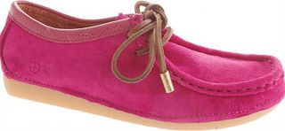 Lucky Brand Charlie Fuschia Hot Pink Suede Leather Moccasin Wallabee 