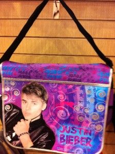 Justin Bieber School Messenger Bag Shoulder Bag Girls Backpack Brand 