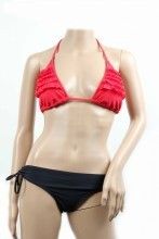 ABS Allen Schwartz Red Bikini Top RN52419 Size Small 6