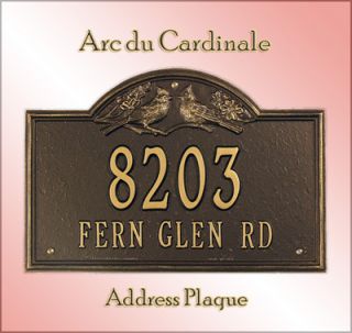   Personalized Arc Du Cardinale Arch Address Marker Plaque Sign