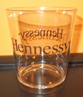 Hennessy Cognac Acrylic Rock Glasses Set of 6 with FREE GIFT