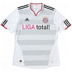 Adidas C Cool Bayern Munich Away Jersey Wht Gry XL Soccer