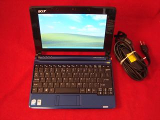 Acer Aspire One ZG5 8.9 Netbook Computer Blue   Intel Atom, 160GB HDD 