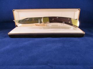 Buck Custom 110 Adolphus Busch SR  Collector Knife Rosewood Handles 