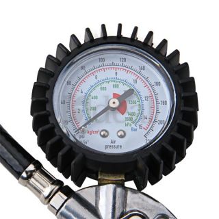 air auto truck bike tire tyre inflating inflator tool pressure dial 