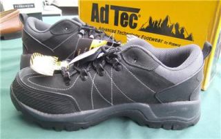 AdTec 1676 Steel Toe Hiker Work 10 Black Grey Work Boot Shoes Class 75 
