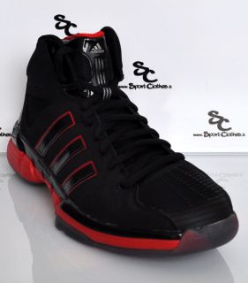 Adidas Pro Model 0 Zero Lux 2012 Mens Basketball Shoes Black Red New 