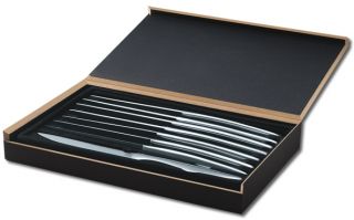   Landmark Serrated Steak Knives w Storage Box 9 Piece Set