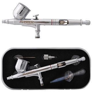 Precision 0 3 Dual Action Gravity Feed Airbrush Set Kit Auto Paint 