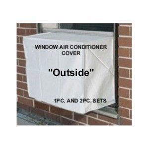 Window Air Conditioner Cover  Inside Outdoor Small 2pc Set 