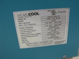 MovinCool Classic Plus 14 Portable Air Conditioner   For Parts