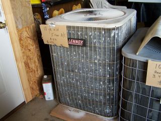 LENNOX 5 TON USED AIR CONDITIONER CONDENSING UNIT R 22 FREON 10 YEARS 