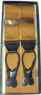New Albert Thurston Goatskin Leather Braces Suspenders