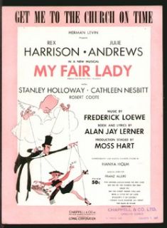 My Fair Lady 1956 Get Me To The Church On Time NM