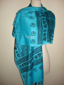 sir alistair rai turquoise prayer scarf wrap new