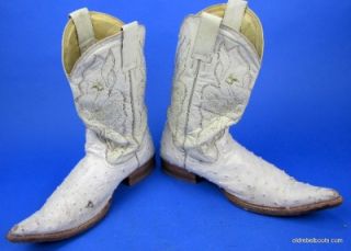 Campo Allegre Cream Ostrich Roach Killer Xtoe Cowboy Boots Men 11 5 