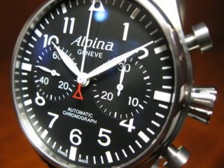   OUT ON THIS BRAND NEW ALPINA STARTIMER MENS PILOT CHRONOGRAPH WATCH