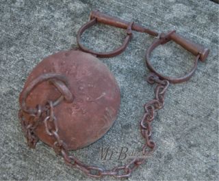 Alcatraz Prison Ball Chain Leg Iron Shackles Medieval