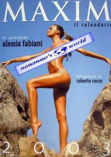 alessia fabiani 2003 sexy calendar
