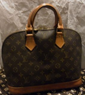 Louis Vuitton Monogram Alma Handbag Authentic Excellent