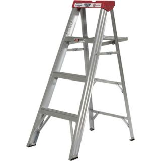 Lite Folding Aluminum Step Ladder 4ft 225 lb Capacity Grade 2 Type II 