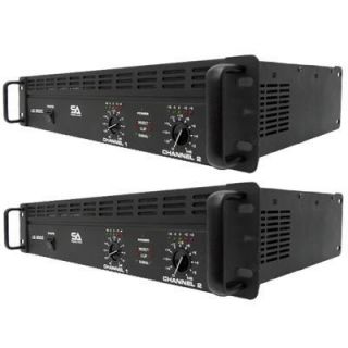 Pair of New SEISMIC AUDIO Power Amplifiers PA DJ Amp 3000 Watts