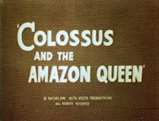 Colossus and The  Queen DVD 1960 Cult Sci Fi