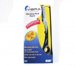 Vibra Style Vibrating Heat Razor Hair Cutting Scissor