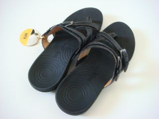 Dr. Andrew Weil by Orthaheel Black Spirit Sandal Roman Looking Leather 