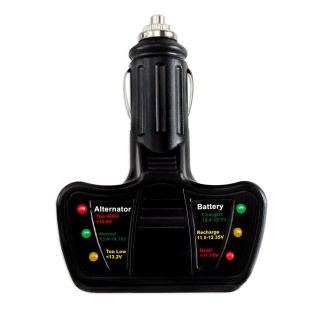 Easy Instant LED Car Battery Alternator Tester Plug Into Cigarette 