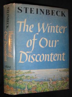 RARE Book John Steinbeck The Winter of Our Discontent 1st Edition 1st 