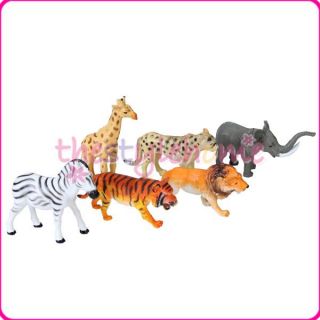 Vivid Plastic Wild Animal Figurines Model Figures Toy