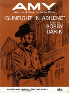 AMY   1967   Song By Bobby Darin. From Movie Gunfight In Abilene 