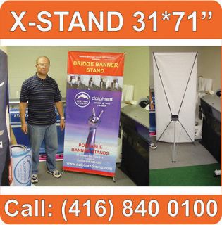 UNITS Exhibit Display Trade Show Banner Stands 31*71 Portable 