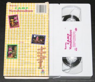 Barney Classic Collection Camp Wannarunnaround VHS