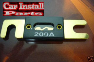 ANL Fuses 200 Amp Fuse Block Fuse Gold Plated 200A Pro