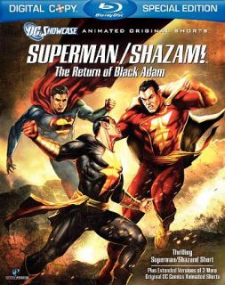 Superman Shazam The Return of Black Adam Blu ray Disc, 2010