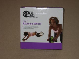 New Bally Total Fitness Dual Ab Wheel Abdominal Exercise Weight Loss