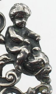 antique sterling cherubs dolphins cameo pendant pin be sure to