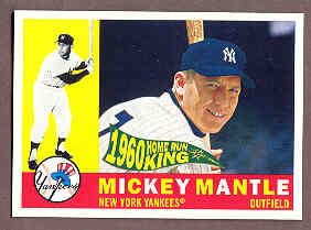 2010 Topps National Convention 1960 Retro Mickey Mantle HR King Card 