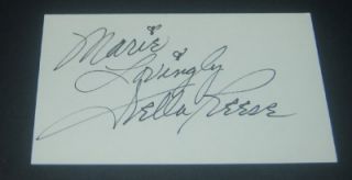 INVENTORY CLEAN OUT LEGENDARY ENTERTAINER DELLA REESE SIGNED INDEX 