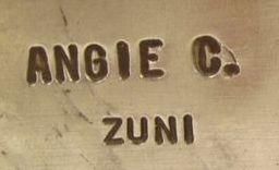  Green Turquoise Watch Cuff Bracelet Angie / Angelita Cheama Zuni
