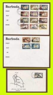 antigua barbuda 1973 74 definitives first day covers